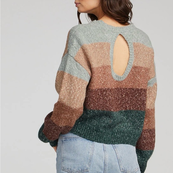 Jed Saltwater LUXE Multicolor Striped Sweater so soft size medium. - Picture 15 of 15